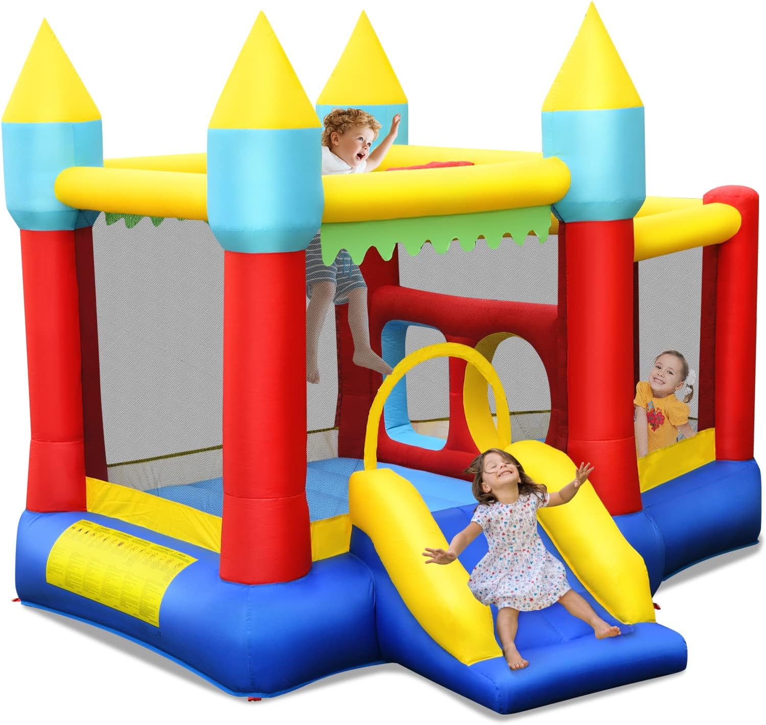 Kids Outdoor Jumping - Inflatable Bounce Castle for Kids with
