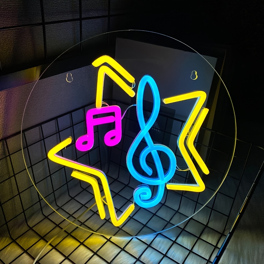 Music Star Note Neon Sign Cute - Kids Outdoor Music 评论和价格