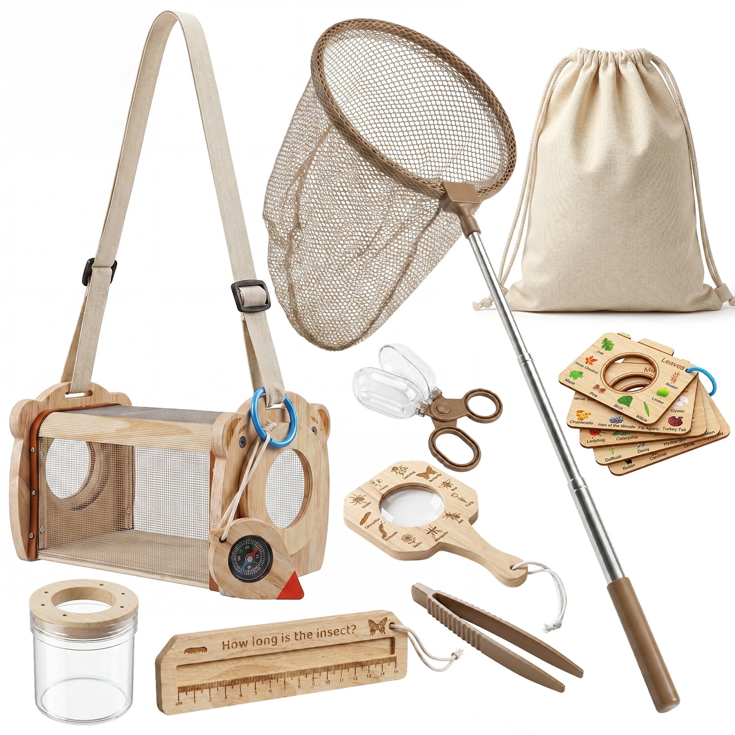 Wooden Bug Catching Kit With T - Kids Outdoor Gifts 评论和价格