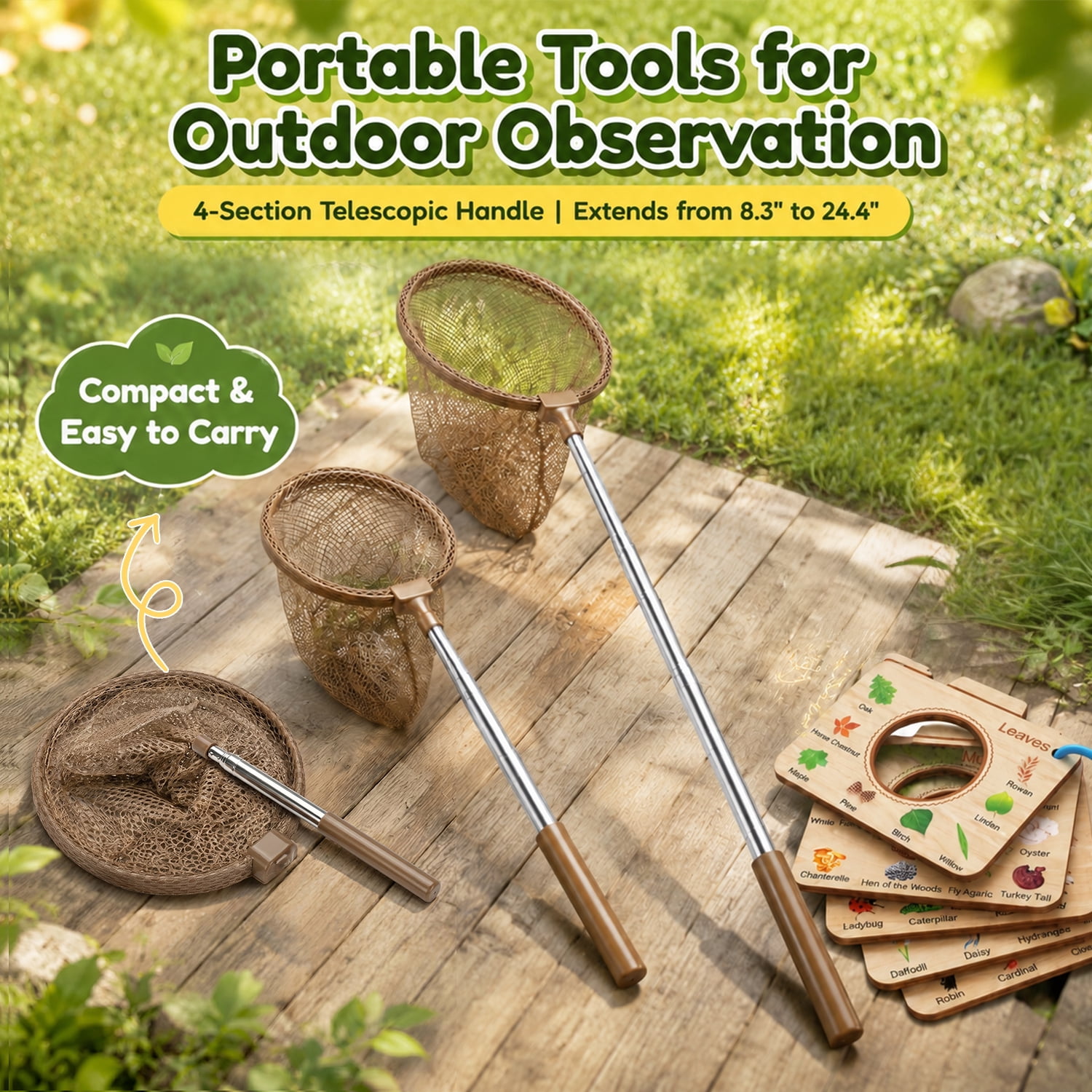 Wooden Bug Catching Kit With T - Kids Outdoor Gifts 评论和价格