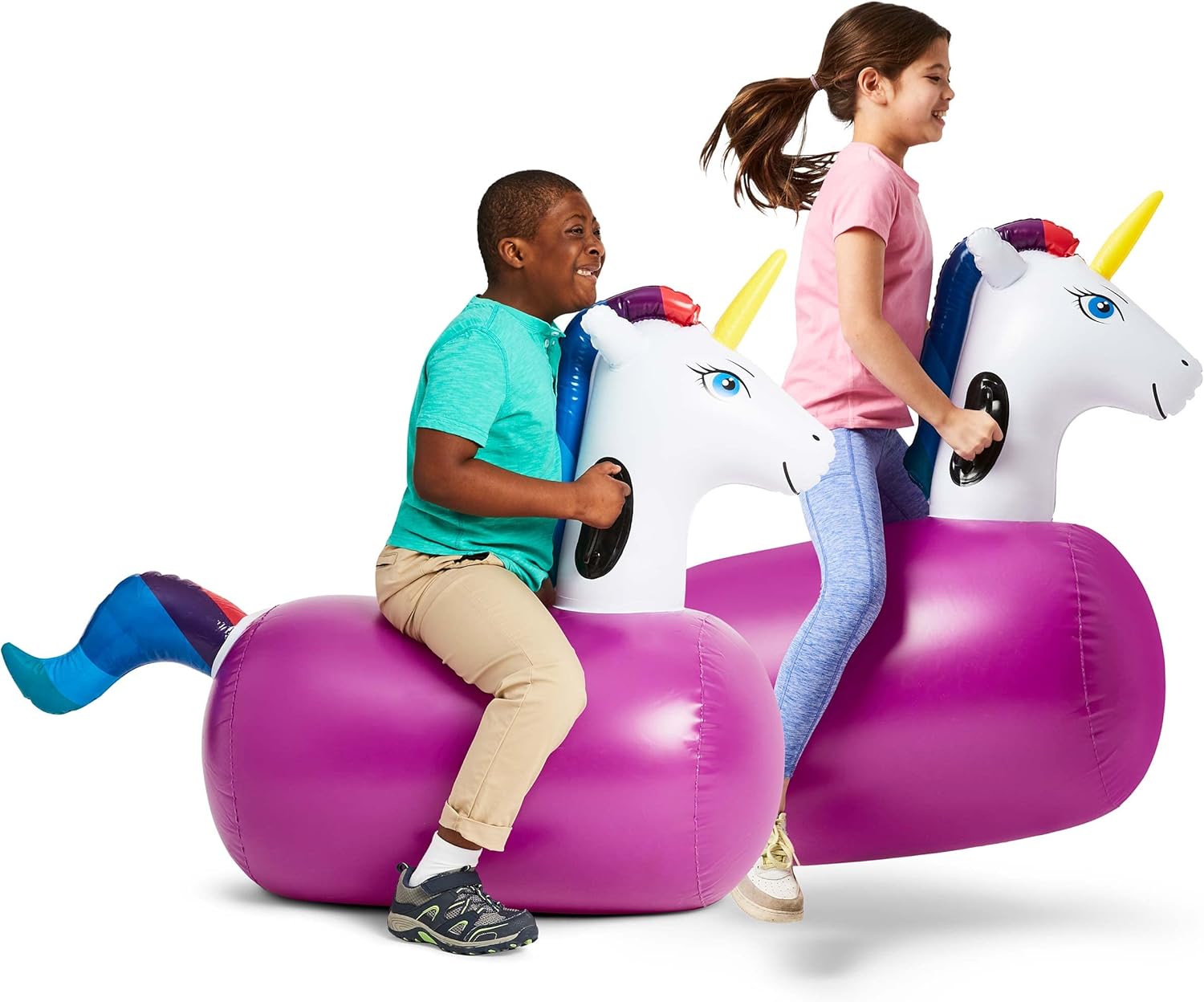 Inflatable Unicorn Ride-On Bou - Kids Outdoor Ride On 评论和价格
