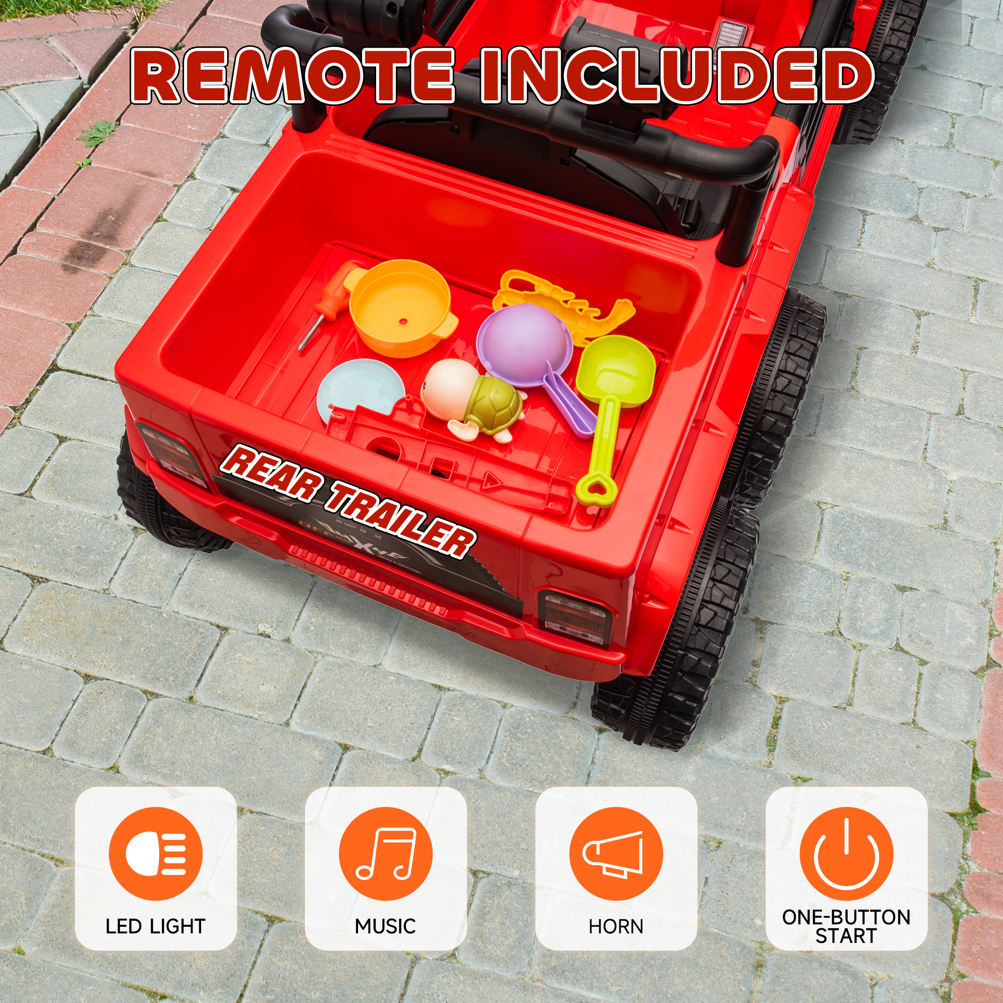 Kids Electric Ride On Toy 12V  - Kids Outdoor Ride On 评论和价格