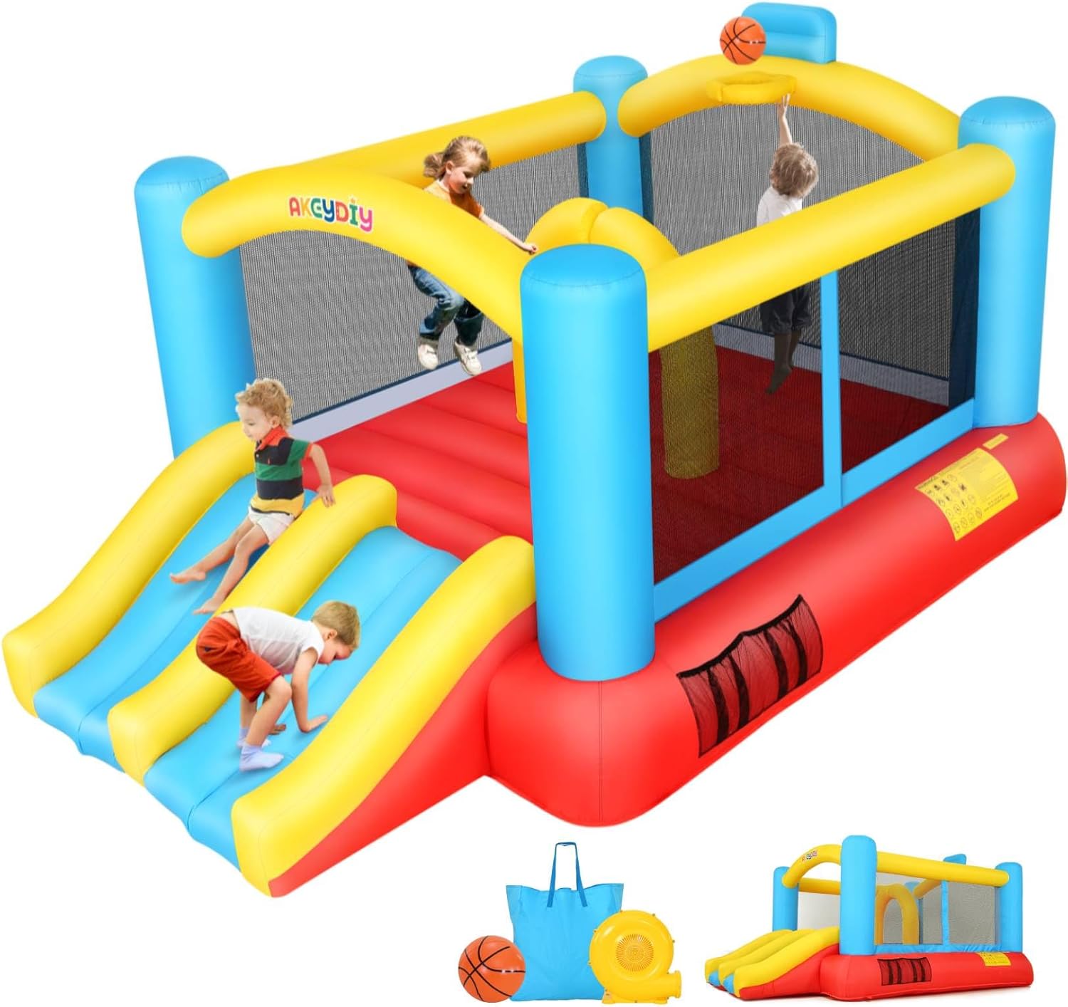 Inflatable Bouncy Castle with  - Kids Outdoor Jumping 评论和价格