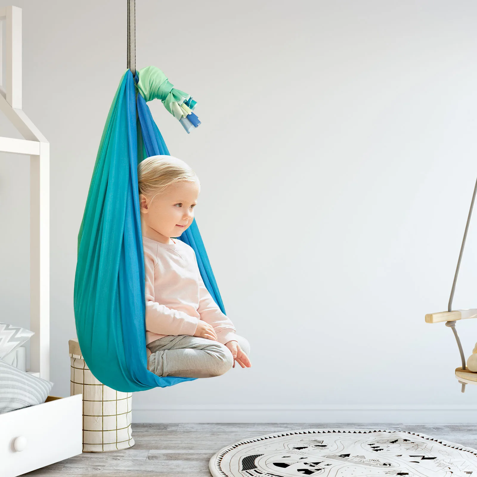 Sensory Swings Double Layer Ki - Kids Outdoor Yoga 评论和价格
