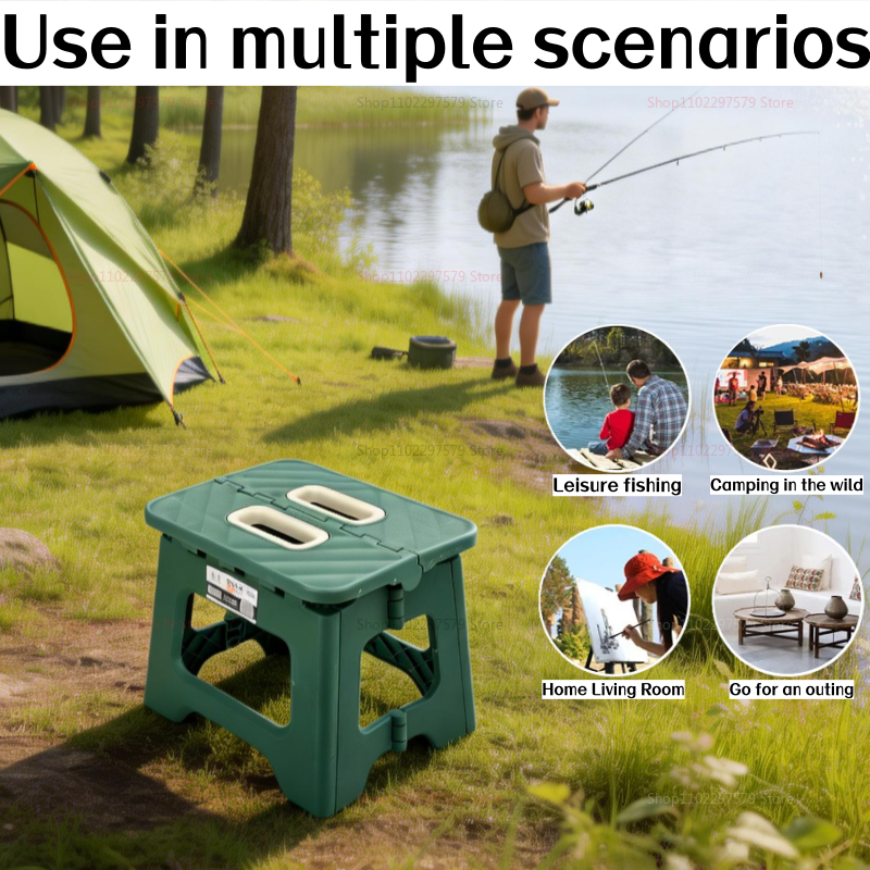 Portable Folding Camping Stool - Kids Outdoor Chair Plastic 评论和价格