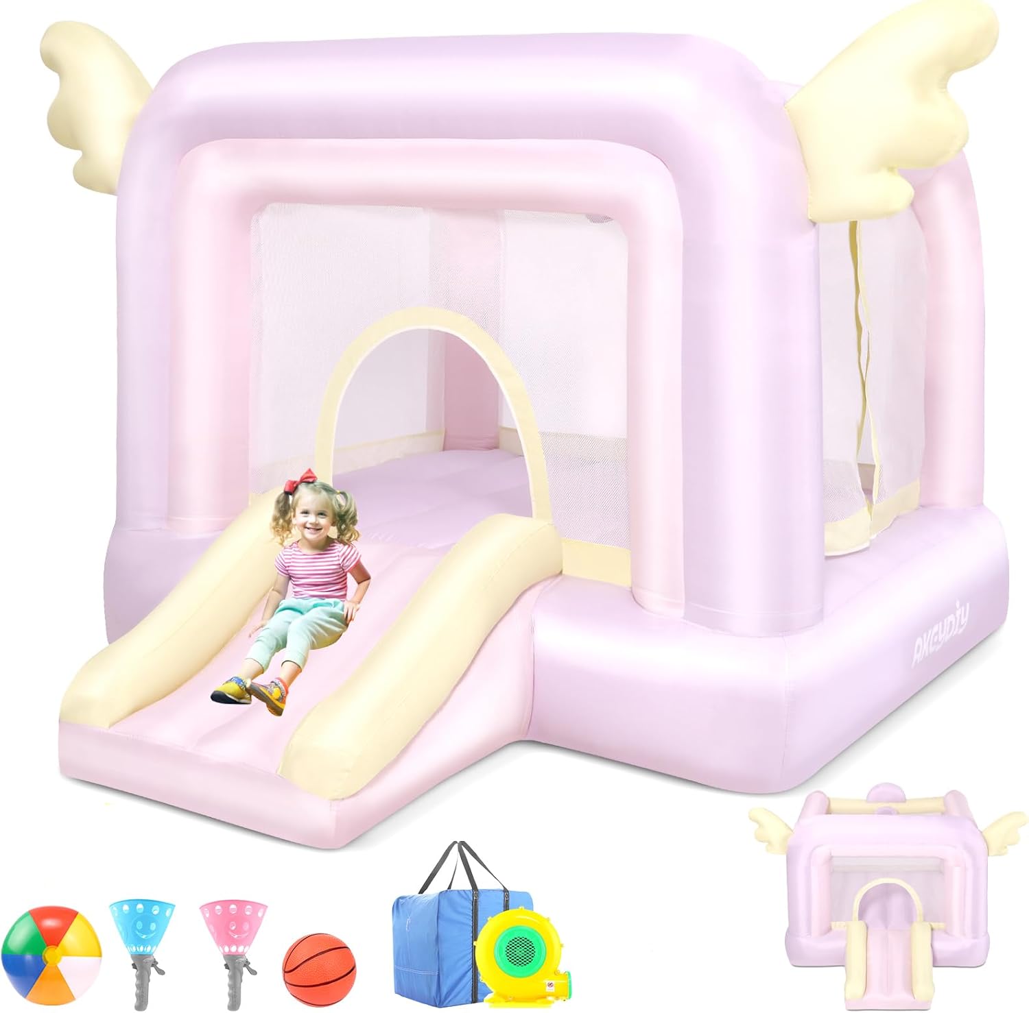 Inflatable Bouncy Castle with  - Kids Outdoor Jumping 评论和价格