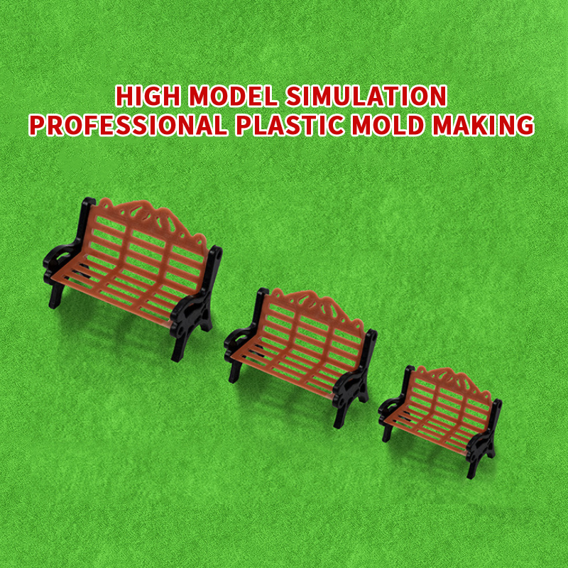 10PCS Miniature Park Bench Mod - Kids Outdoor Chair Plastic 评论和价格