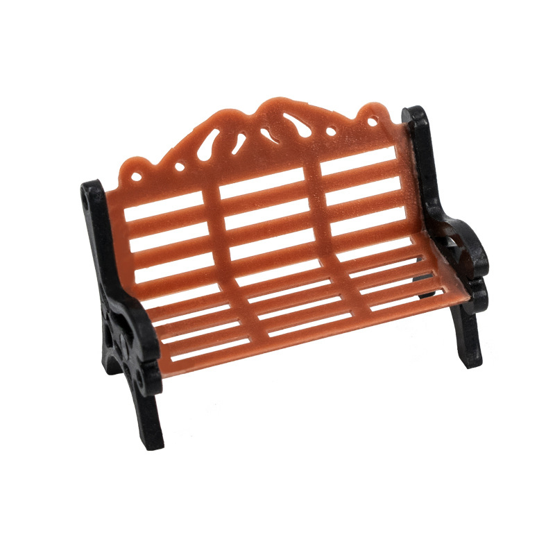 10PCS Miniature Park Bench Mod - Kids Outdoor Chair Plastic 评论和价格