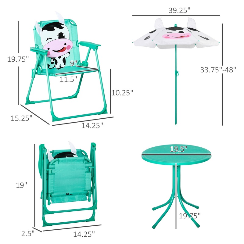 Outdoor Folding Kids Table and - Kids Outdoor Chair Plastic 评论和价格