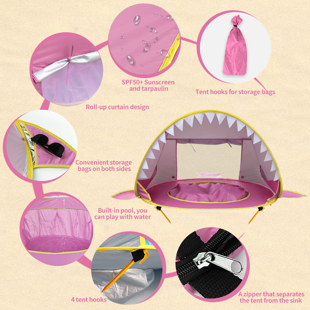 Kids Baby Pop Up Beach Tent wi - Kids Outdoor Daybed 评论和价格