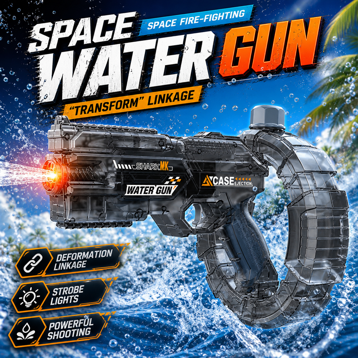 Electric Water Gun with Flashi - Kids Outdoor Music 评论和价格