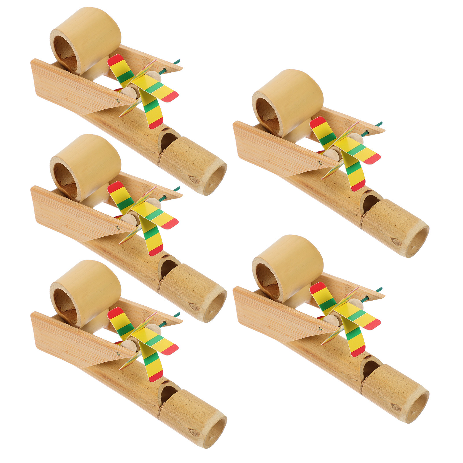 5Pcs Bird Call Bamboo Flute Wi - Kids Outdoor Music 评论和价格