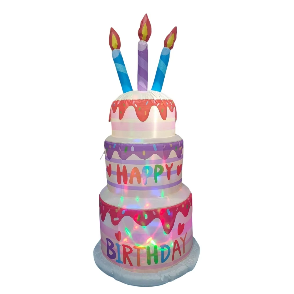 1.8M Inflatable Birthday Cake  - Kids Outdoor Gifts 评论和价格