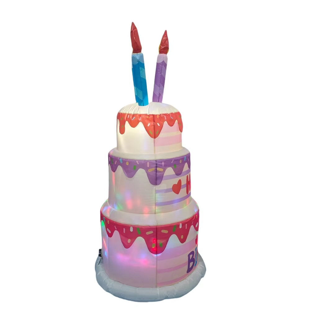 1.8M Inflatable Birthday Cake  - Kids Outdoor Gifts 评论和价格