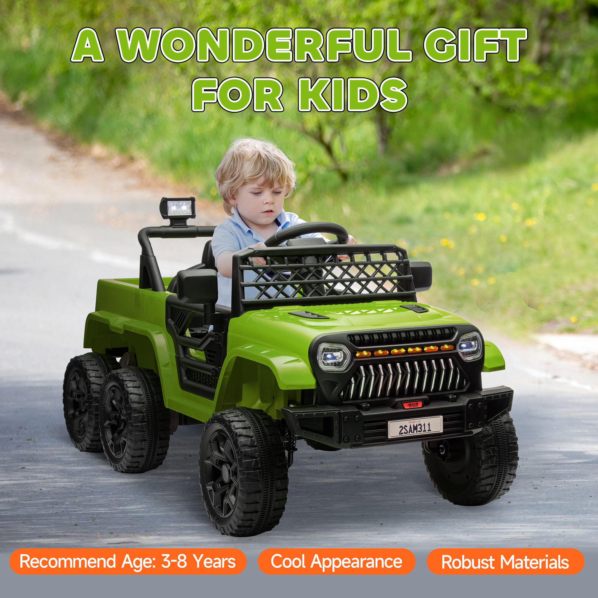 Kids Electric Ride On Toy 12V  - Kids Outdoor Ride On 评论和价格