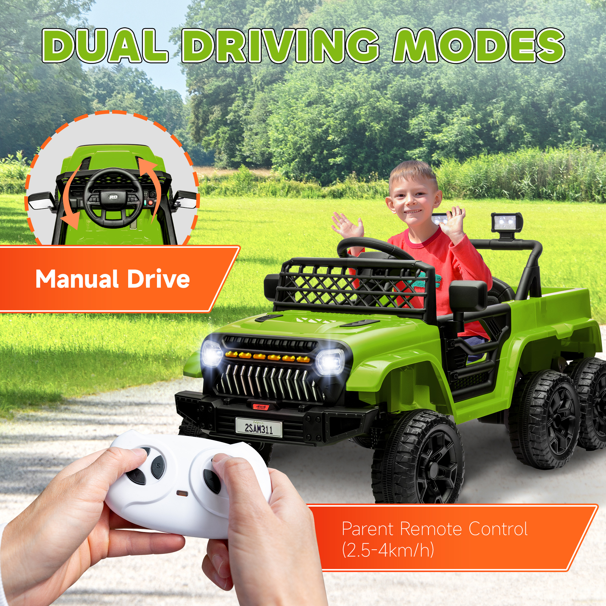 Kids Electric Ride On Toy 12V  - Kids Outdoor Ride On 评论和价格
