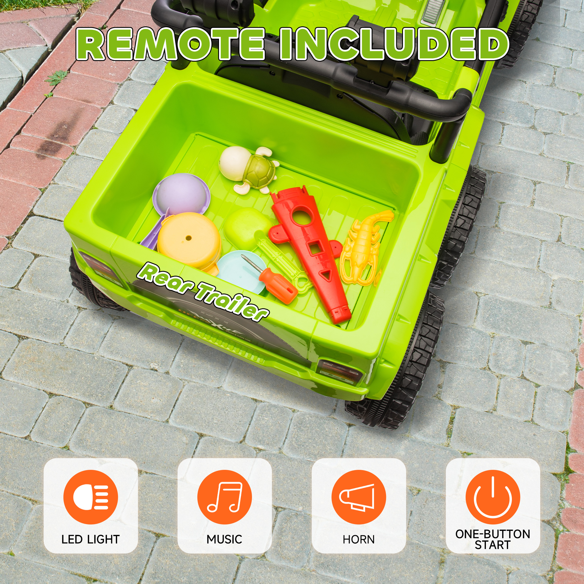 Kids Electric Ride On Toy 12V  - Kids Outdoor Ride On 评论和价格
